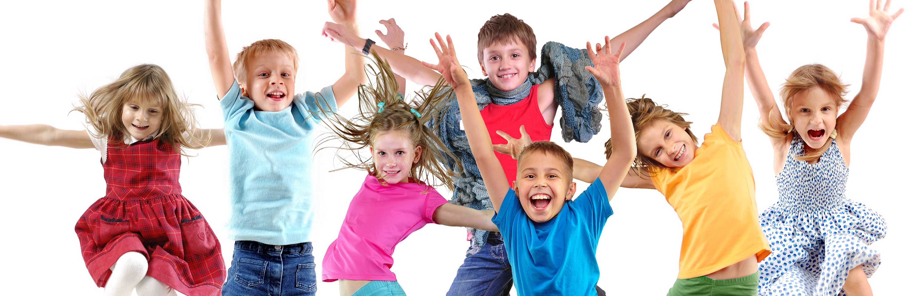 Children jumping for joy